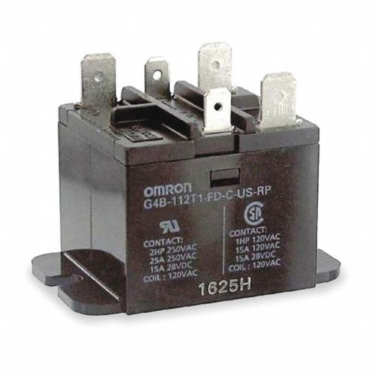 240V AC, 5 Enclosed Power Relay - Grainger