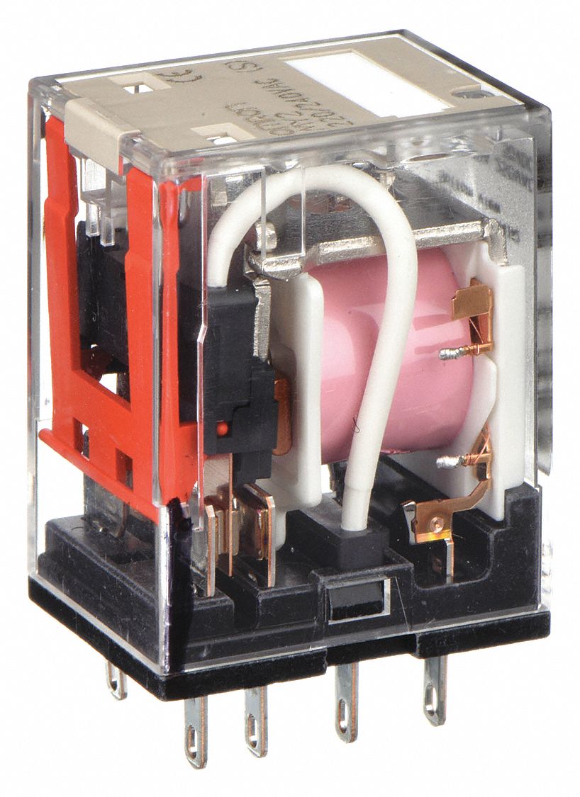 GENERAL PURPOSE RELAY, SOCKET MOUNTED, 10 A CURRENT RATING, 240V AC, 8 PINS/TERMINALS, DPDT