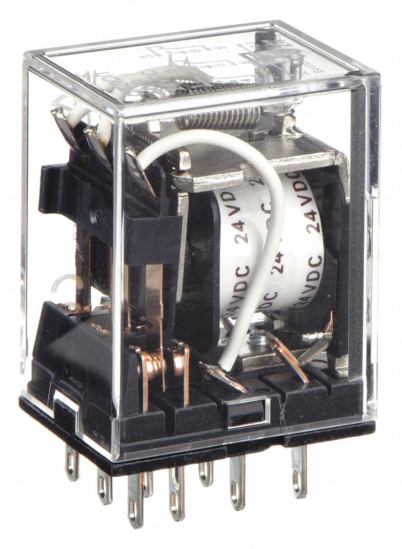 GENERAL PURPOSE RELAY, SOCKET MOUNTED, 5 A CURRENT RATING, 24V DC, 11 PINS/TERMINALS, 3PDT