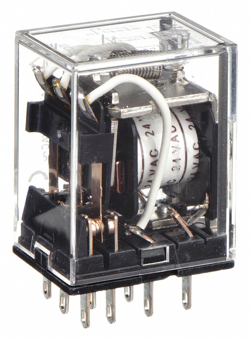 General Purpose Relay: Socket Mounted, 5 A Current Rating, 24V AC, 11 Pins/Terminals, 3PDT