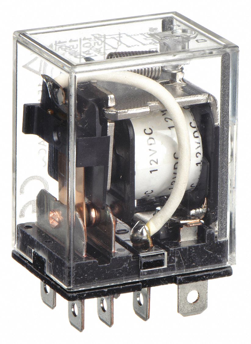 General Purpose Relay: Socket Mounted, 15 A Current Rating, 12V DC, 8 Pins/Terminals, SPDT