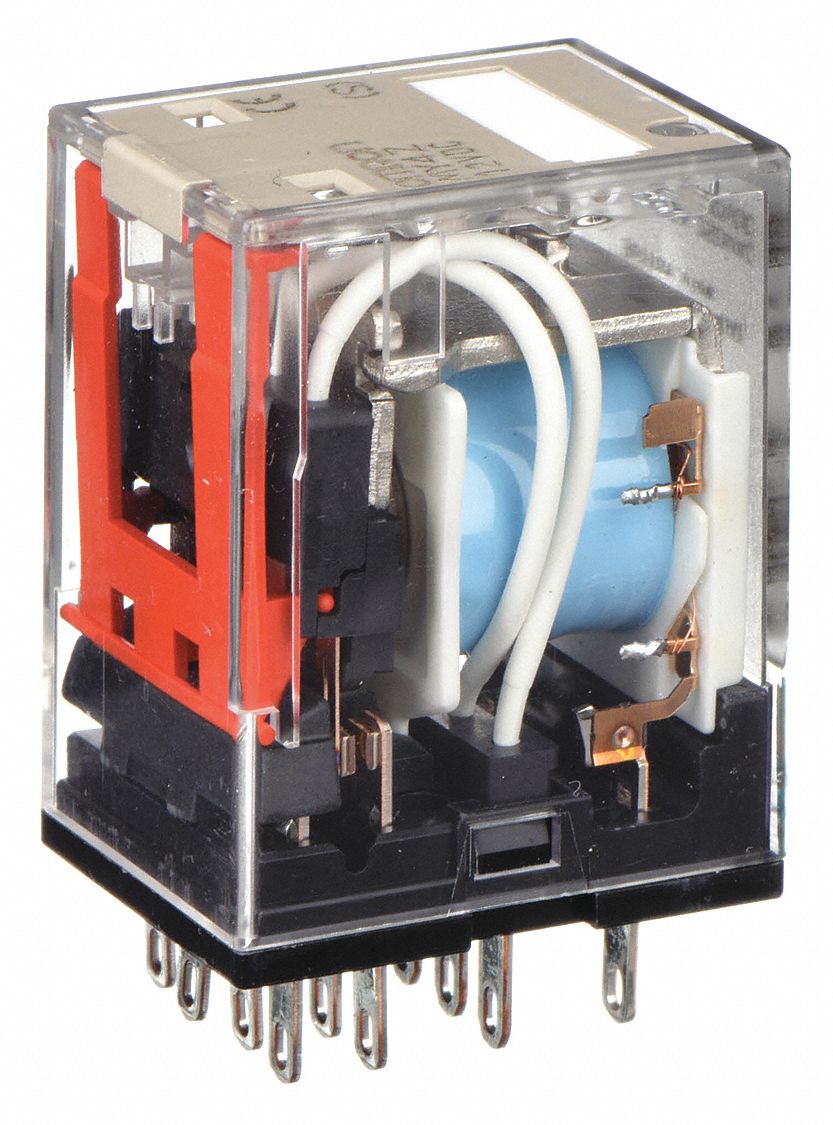 General Purpose Relay: Socket Mounted, 5 A Current Rating, 12V DC, 14 Pins/Terminals, 4PDT