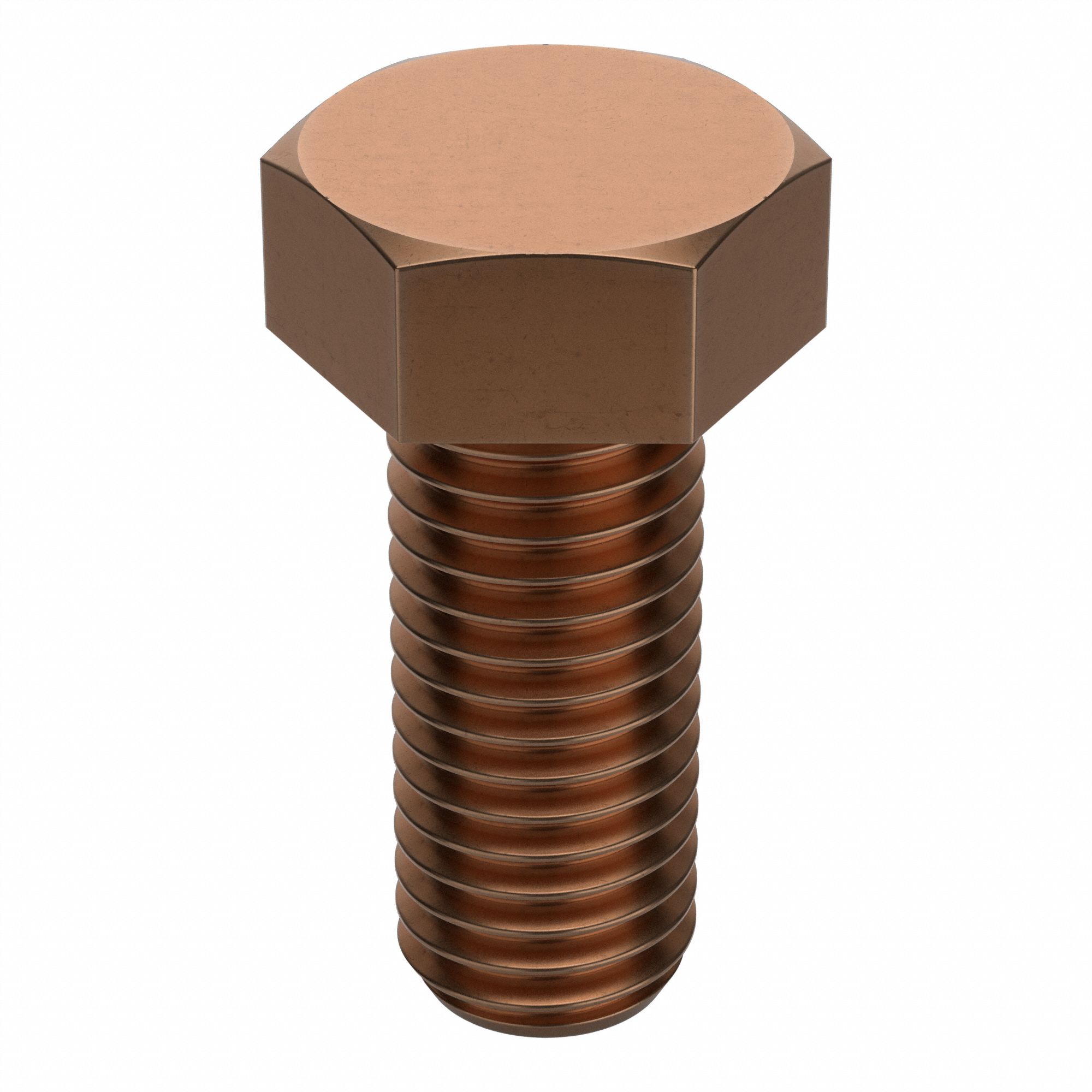 HEX HEAD CAP SCREW, BRONZE, PLAIN FINISH, ½
