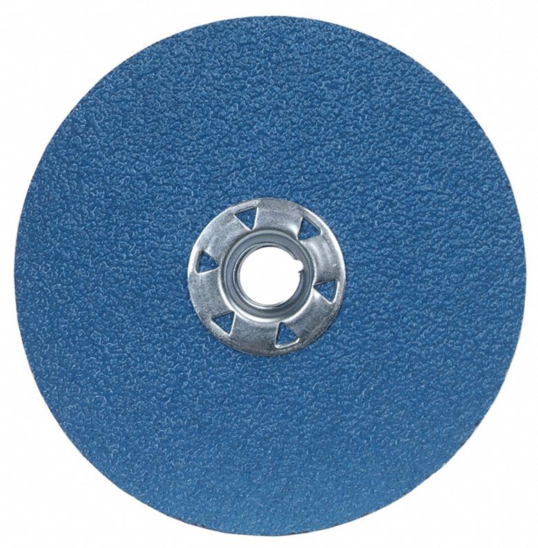 NORTON Zirconia Alumina, Fiber Disc, Coated, 5 in Disc Diameter, 5/8"11 Mounting Hole Size, PK