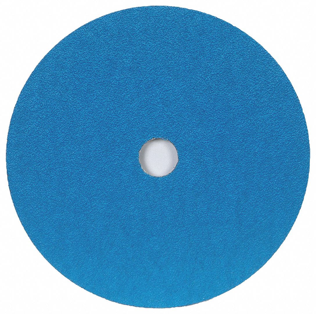 NORTON Fiber Disc 5 in Disc Dia, 36 Abrasive Grit, Extra Coarse, Fiber, X, BlueFire, Blue, 25