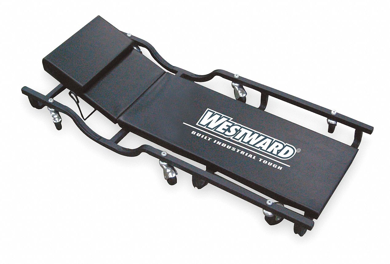 CREEPER, STANDARD-DUTY, 250 LB MAX LOAD CAPACITY, 1 9/16 IN TO 7⅞ IN H RANGE, STEEL