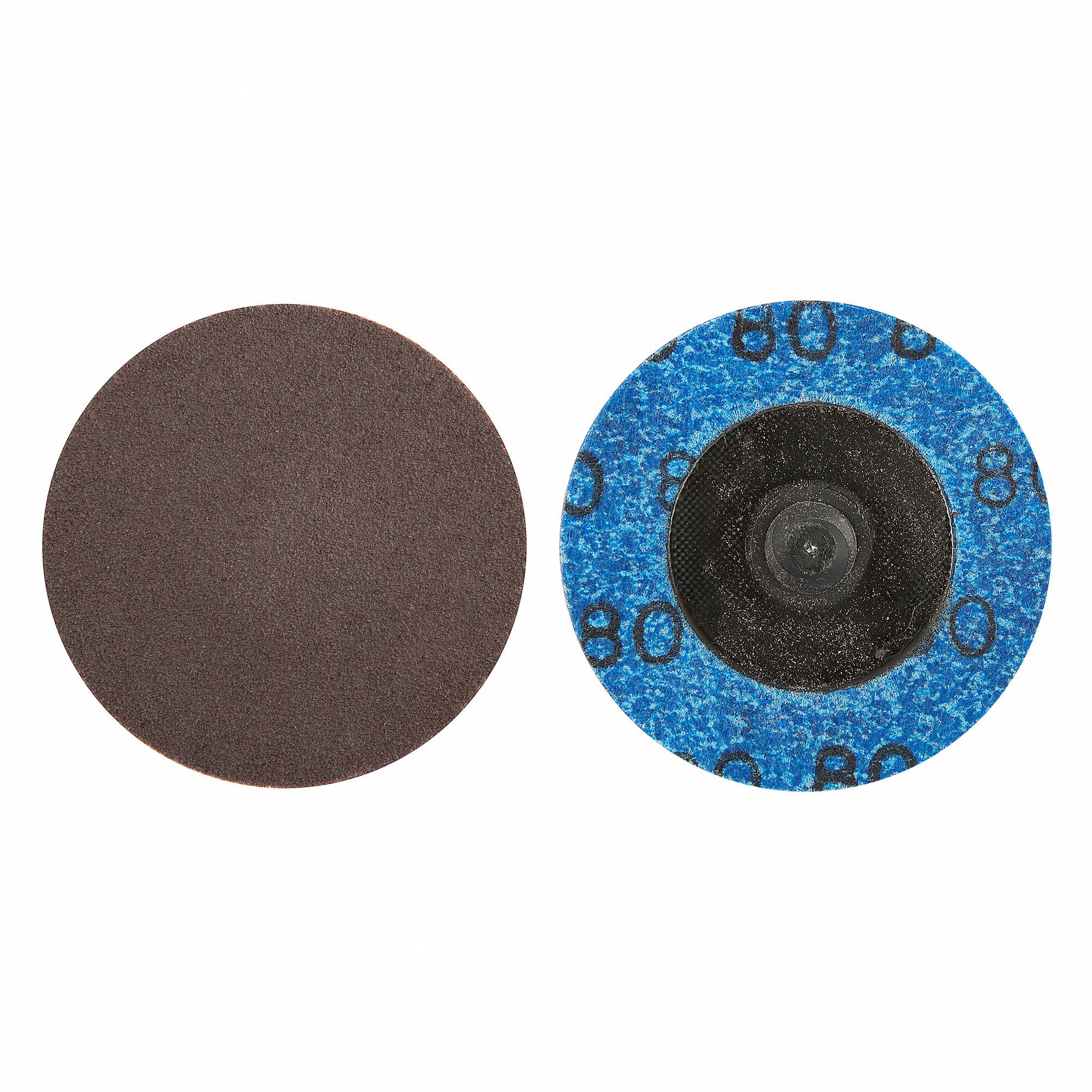 NORTON Quick Change Disc 2 in Disc Dia, 80 Abrasive Grit, Coarse