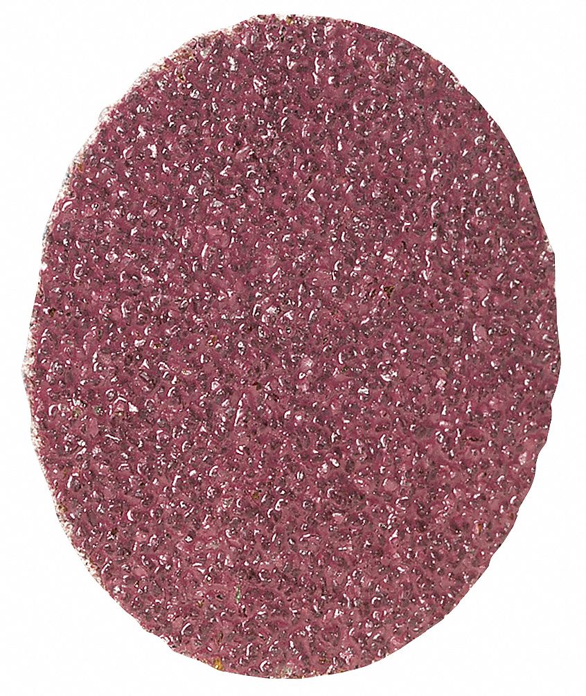 Quick-Change Sanding Disc: TR, 2", Aluminum Oxide, 36 Grit, X Wt Cotton, R228, 100 PK