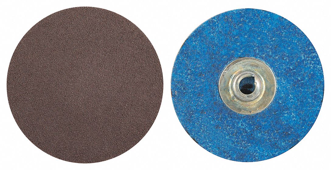 Quick-Change Sanding Disc: TS, 2", Aluminum Oxide, 36 Grit, X Wt Cotton, R228, 100 PK