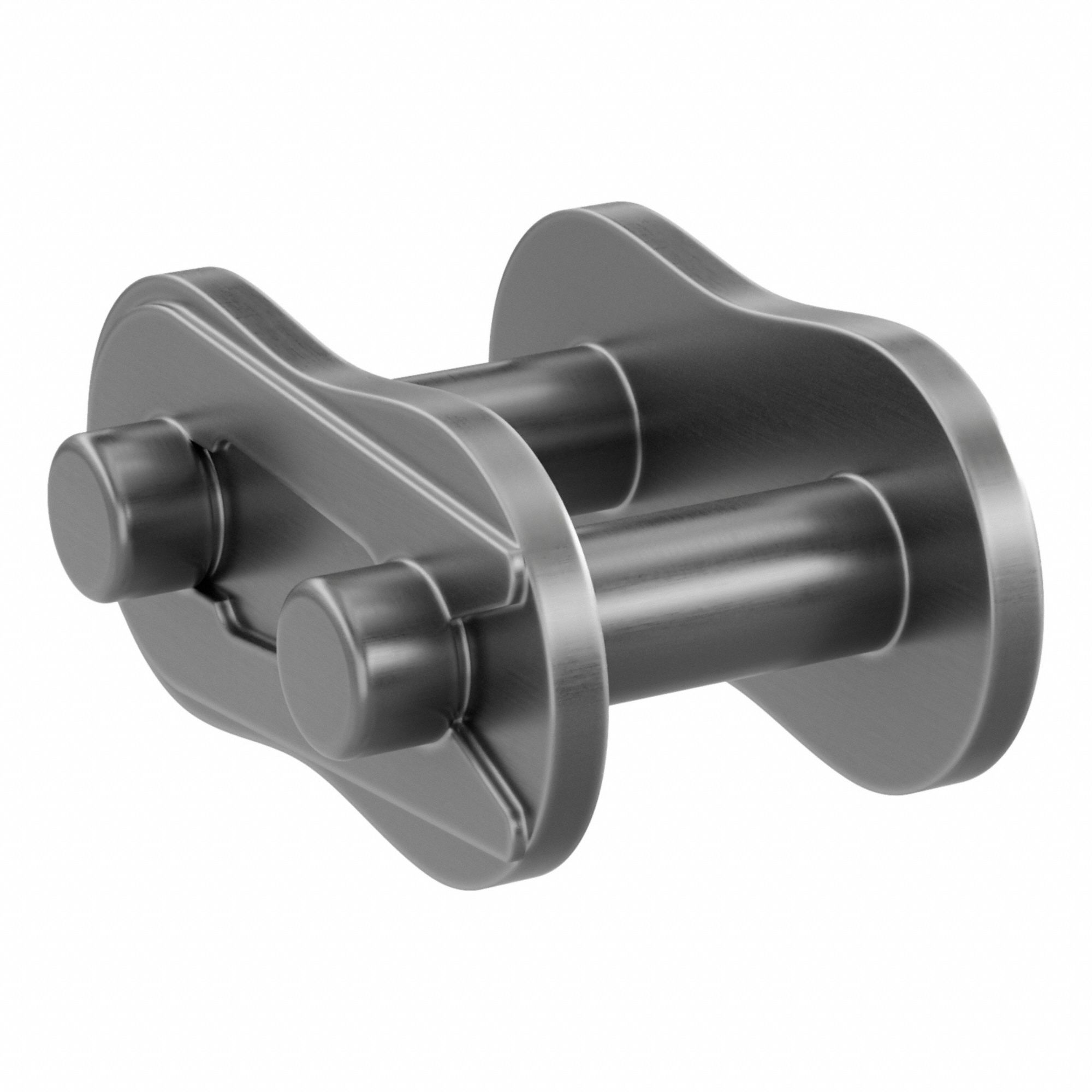 Connecting Link: Connecting, Single Strand, 08B, 1/2 in Pitch, 23/32 in Chain Overall Wd