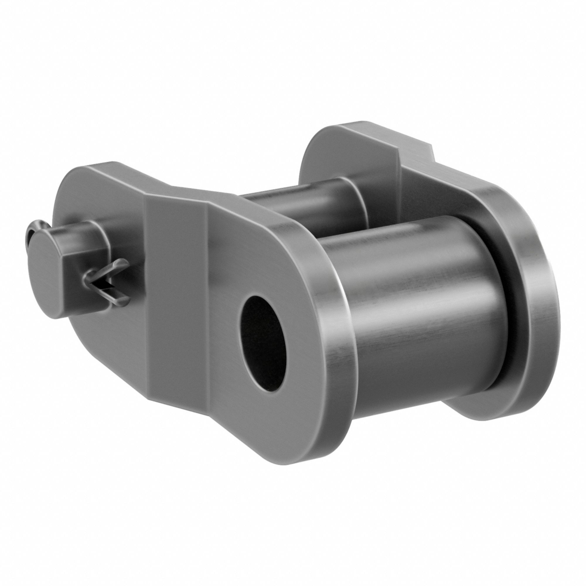 Offset Link: Offset, Single Strand, 16B, 1 in Pitch, 1 31/64 in Chain Overall Wd, Steel