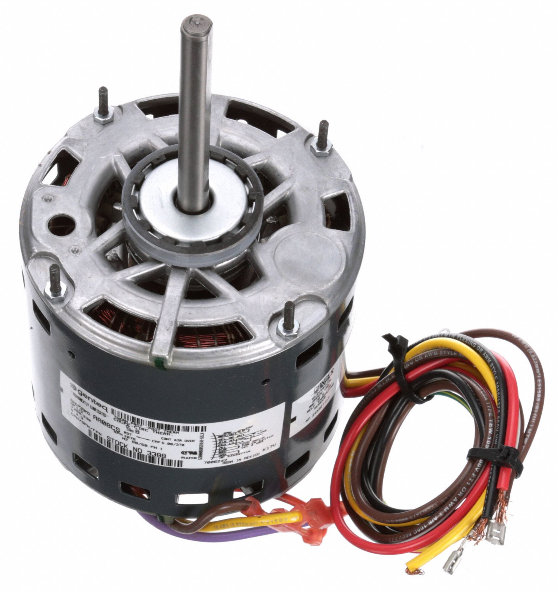 GENTEQ Motor, 1/2 HP, 1075 rpm, 48, 208-230V - 1YJA2|3388 - Grainger