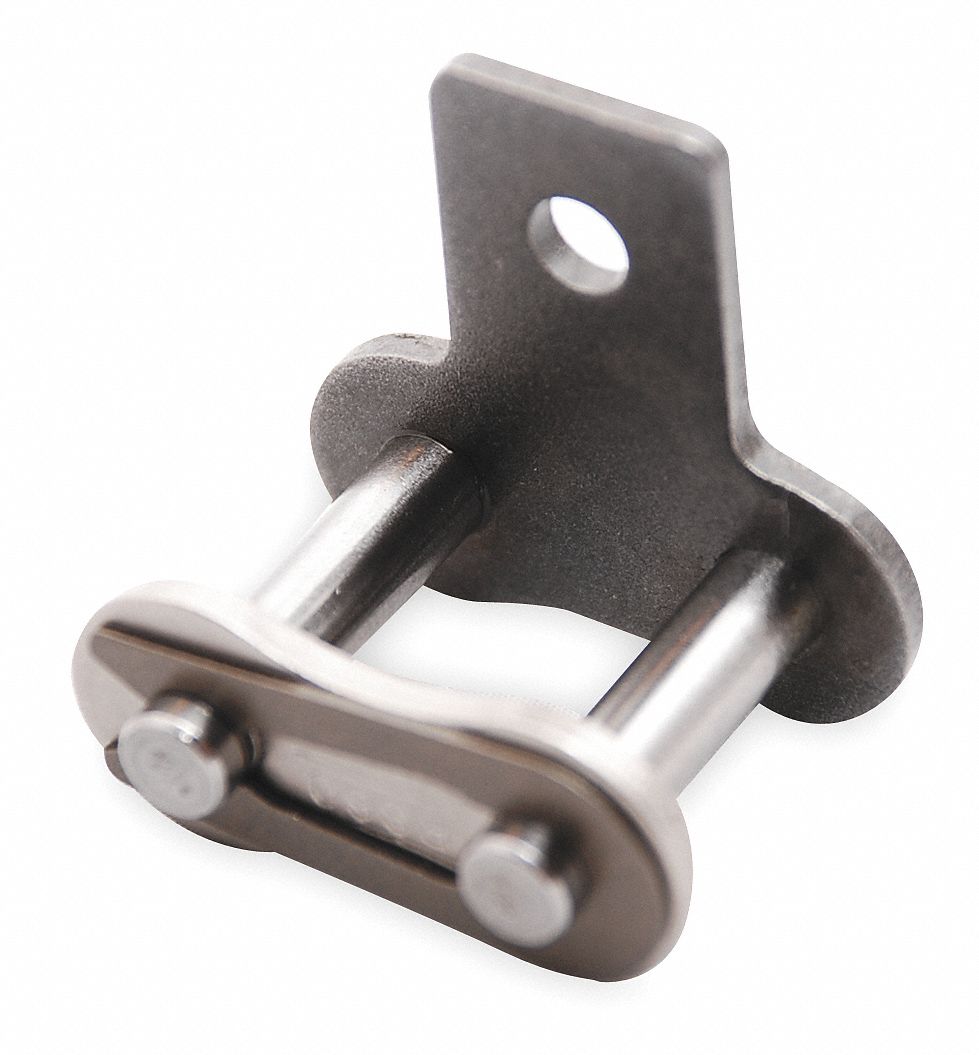 TSUBAKI Attachment Link 35 Industry Chain Size, Carbon Steel, 3/8 in