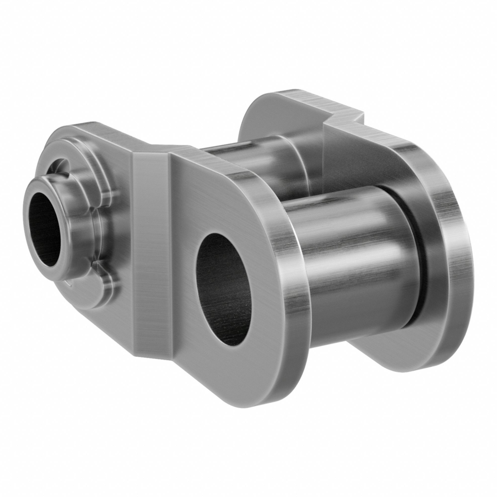 Offset Link: For Stainless Steel Roller Chains, 40, Single Strand, 1/2 in Pitch, Plain, 5 PK