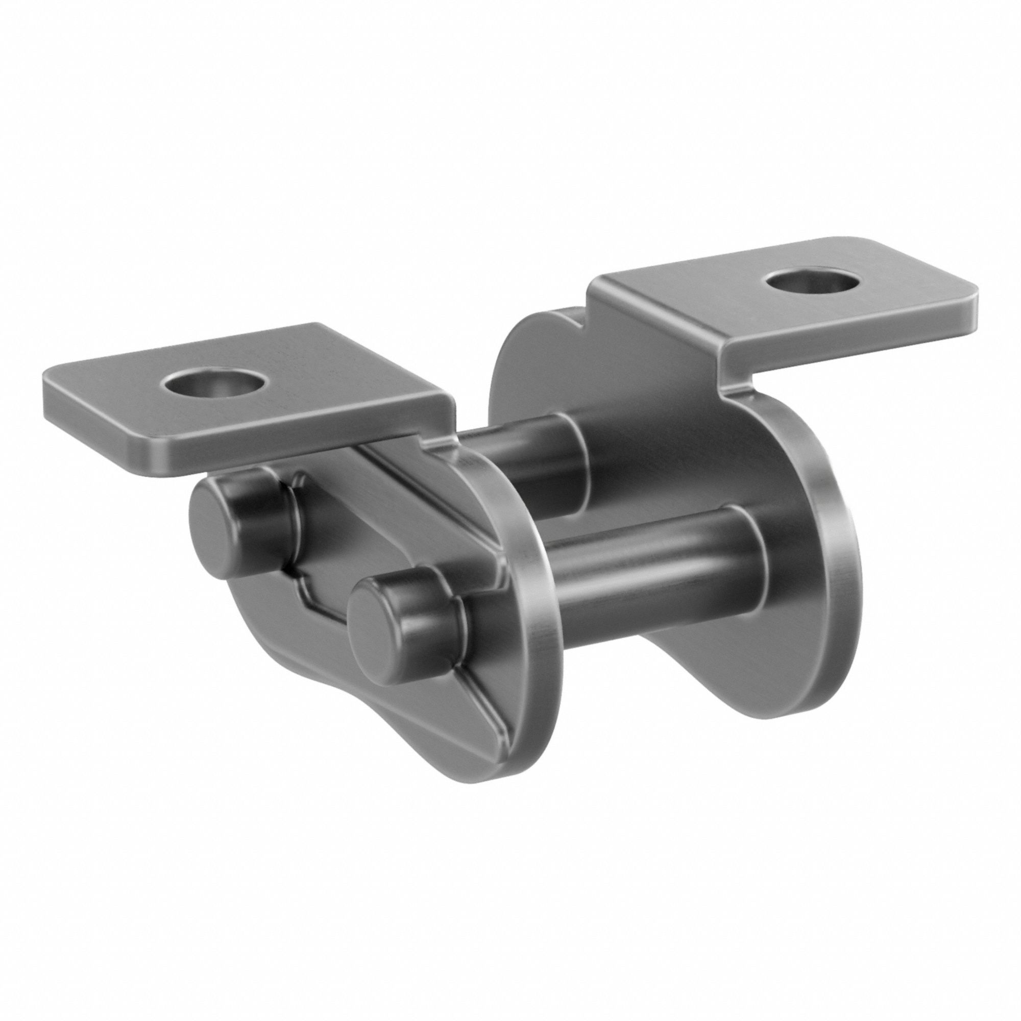 Attachment Link: For Std Roller Chains, K-1, 40, Single Strand, 1/2 in Pitch, Steel, 5 PK