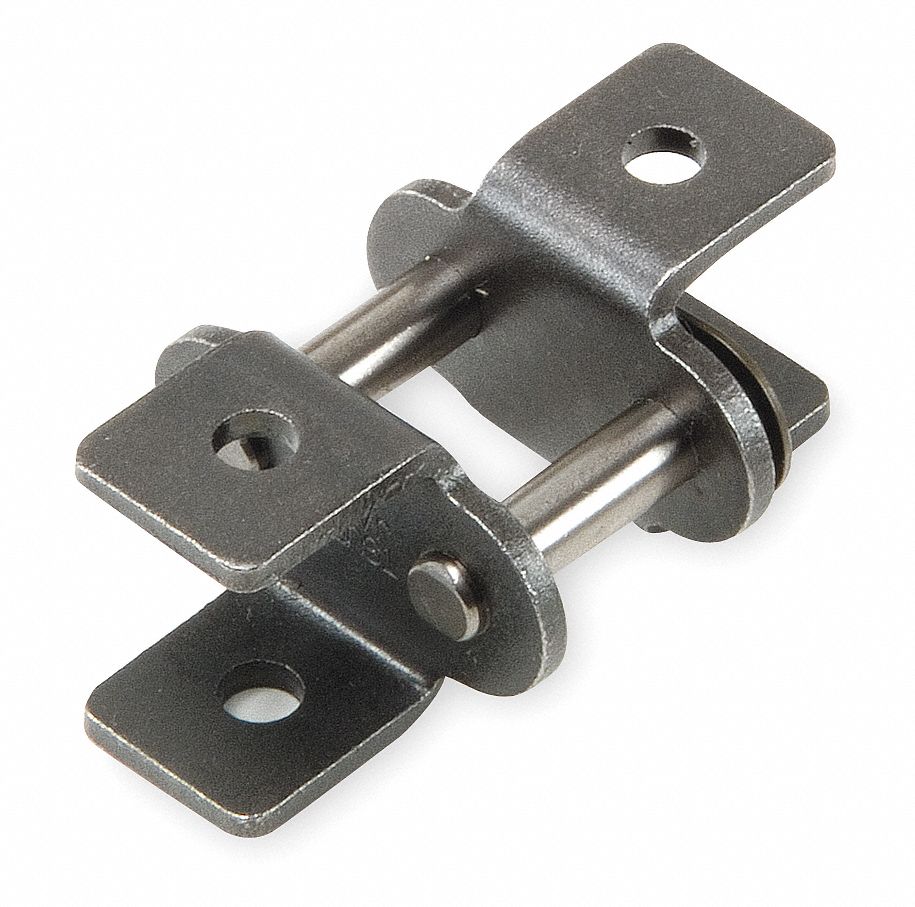 Attachment Link: For Std Roller Chains, KK-1, 40, Single Strand, 1/2 in Pitch, Steel, 5 PK