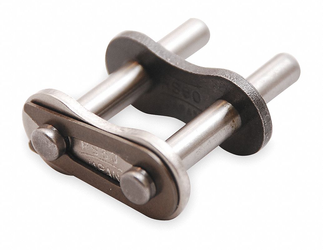 Attachment Link: For Lube-Free Roller Chains, D-3, 50, Single Strand, 5/8 in Pitch, 5 PK