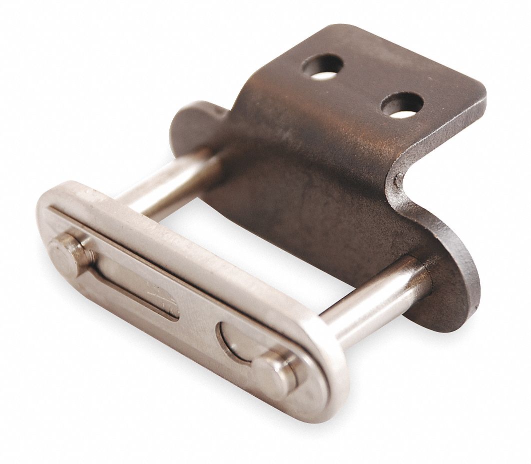 Attachment Link: For Lube-Free Roller Chains, A-2, 60, Single Strand, 3/4 in Pitch, 5 PK