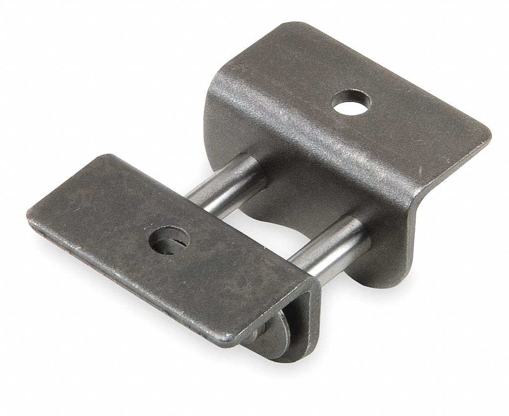 Attachment Link: For Std Roller Chains, 50, Single Strand, 5/8 in Pitch, Steel, Plain, 5 PK