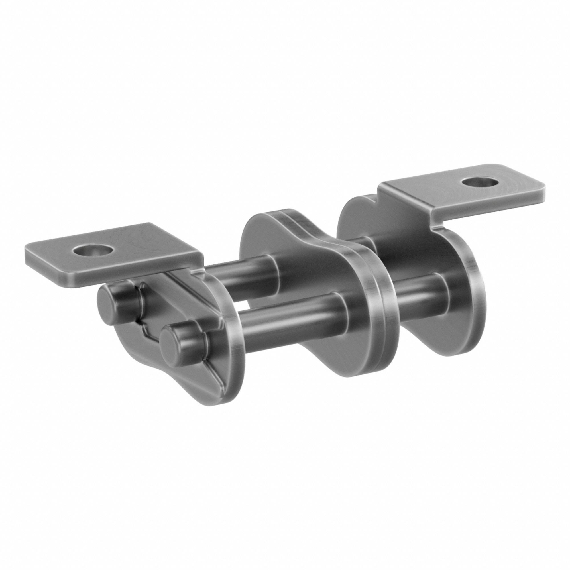 Attachment Link: For Std Roller Chains, K-1, 40, Double Strand, 1/2 in Pitch, Steel, 5 PK