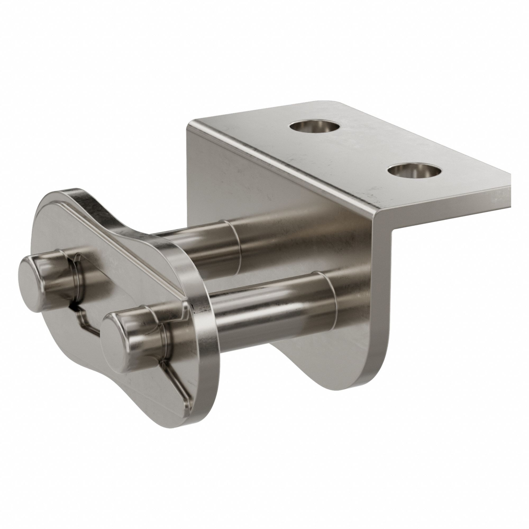 Attachment Link: For Nickel-Plated Steel Roller Chains, A-2, 40, Single Strand, Steel, 5 PK