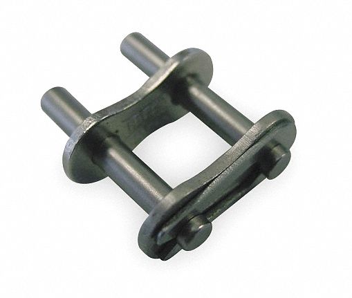 Attachment Link: For Nickel-Plated Steel Roller Chains, D-3, 40, Single Strand, Steel, 5 PK