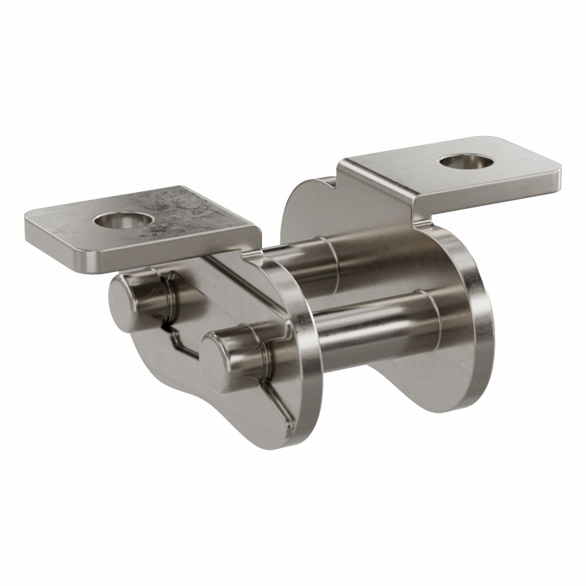 Attachment Link: For Nickel-Plated Steel Roller Chains, K-1, 40, Single Strand, Steel, 5 PK