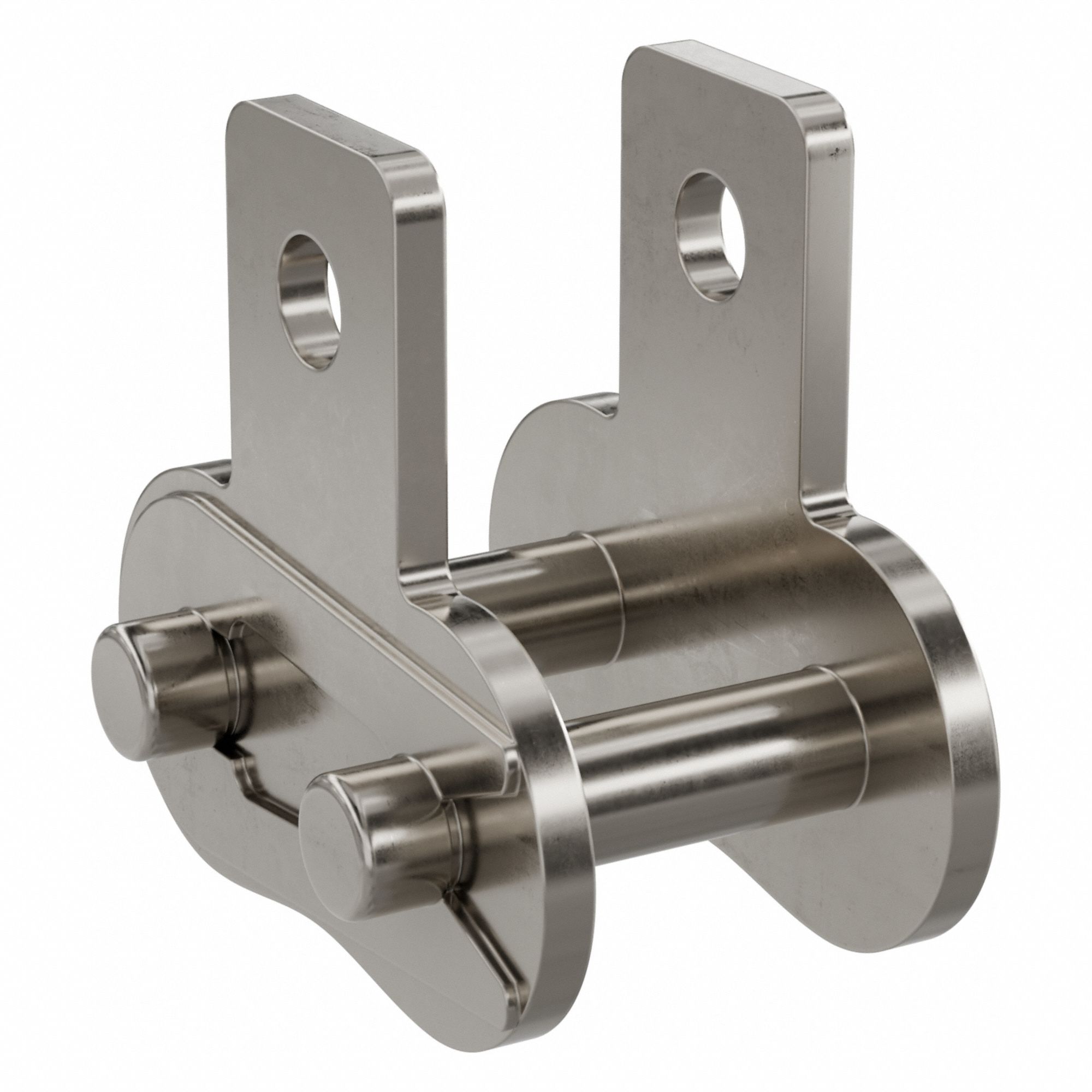 Attachment Link: For Nickel-Plated Steel Roller Chains, SK-1, 40, Single Strand, Steel, 5 PK