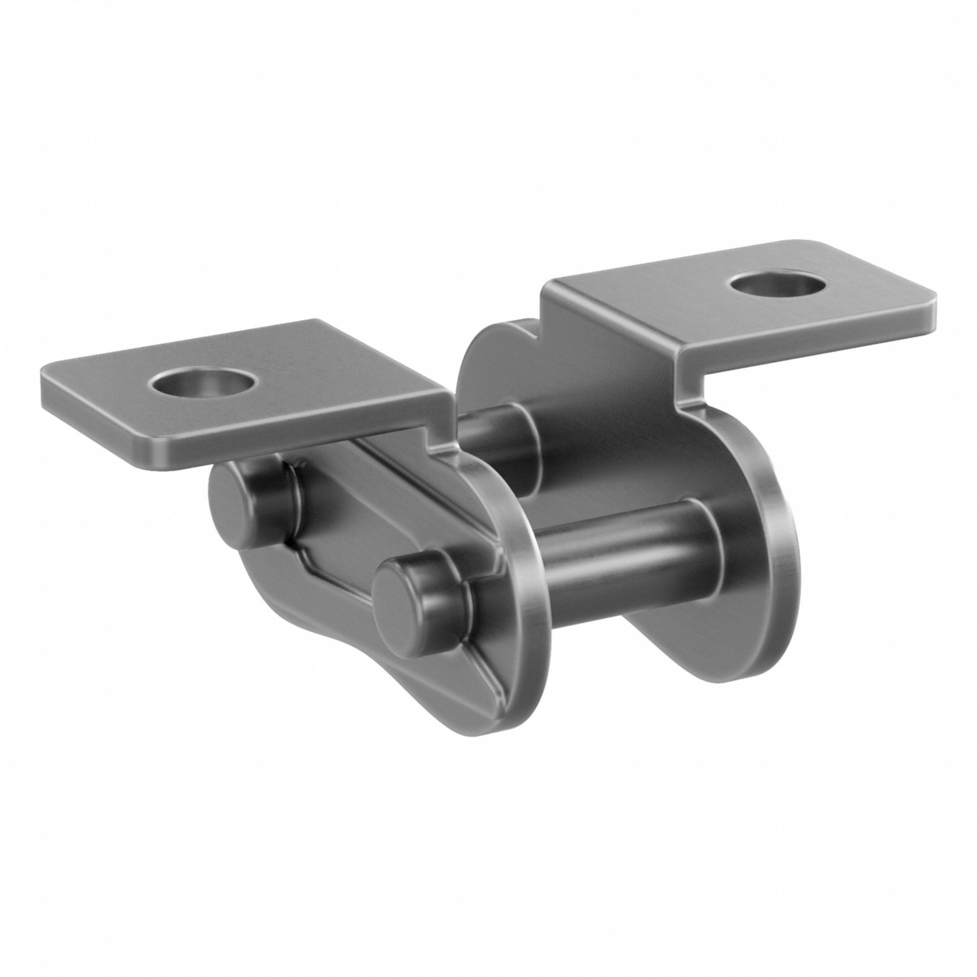 Attachment Link: For Std Roller Chains, K-1, 41, Single Strand, 1/2 in Pitch, Steel, 5 PK