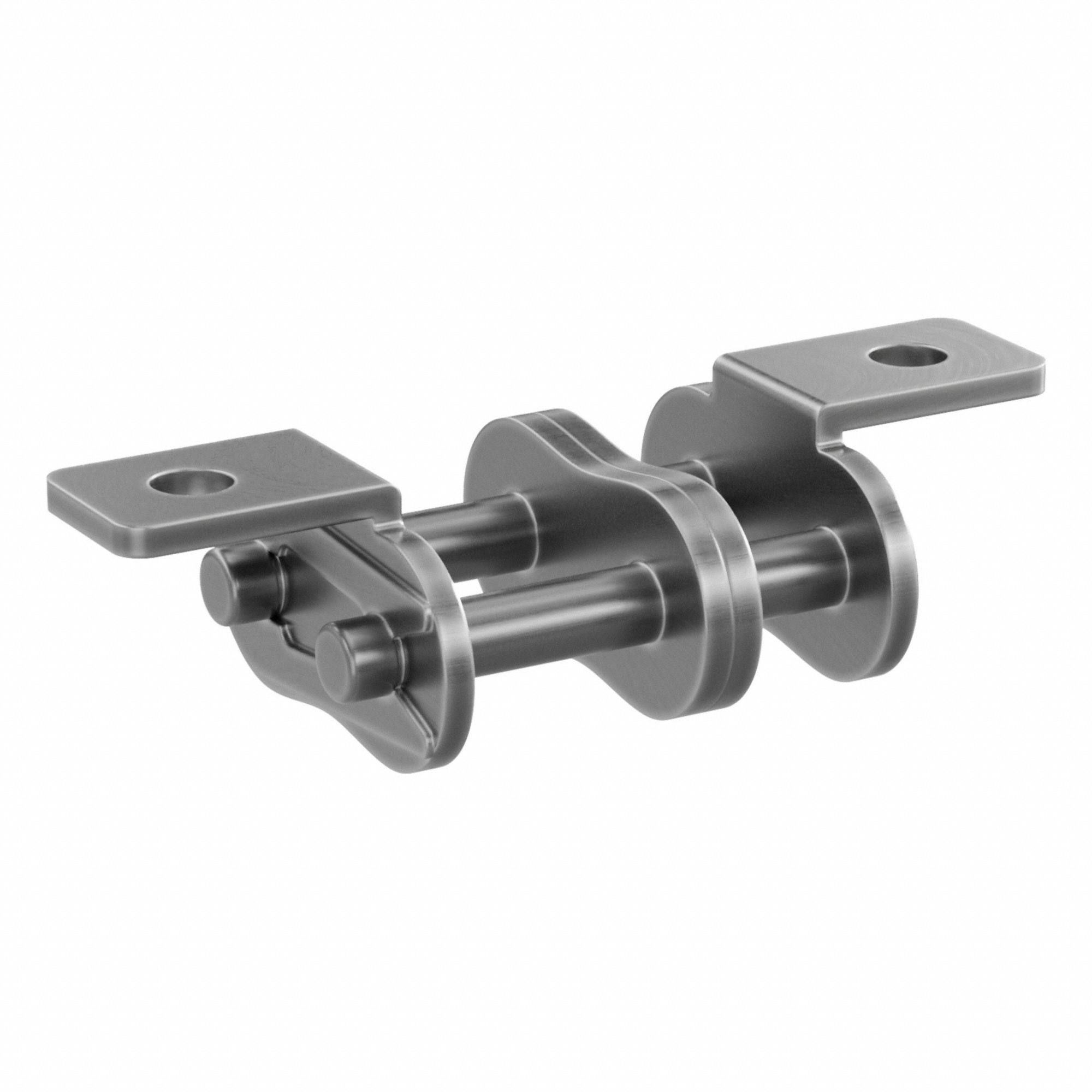 Attachment Link: For Std Roller Chains, K-1, 50, Double Strand, 5/8 in Pitch, Steel, 5 PK