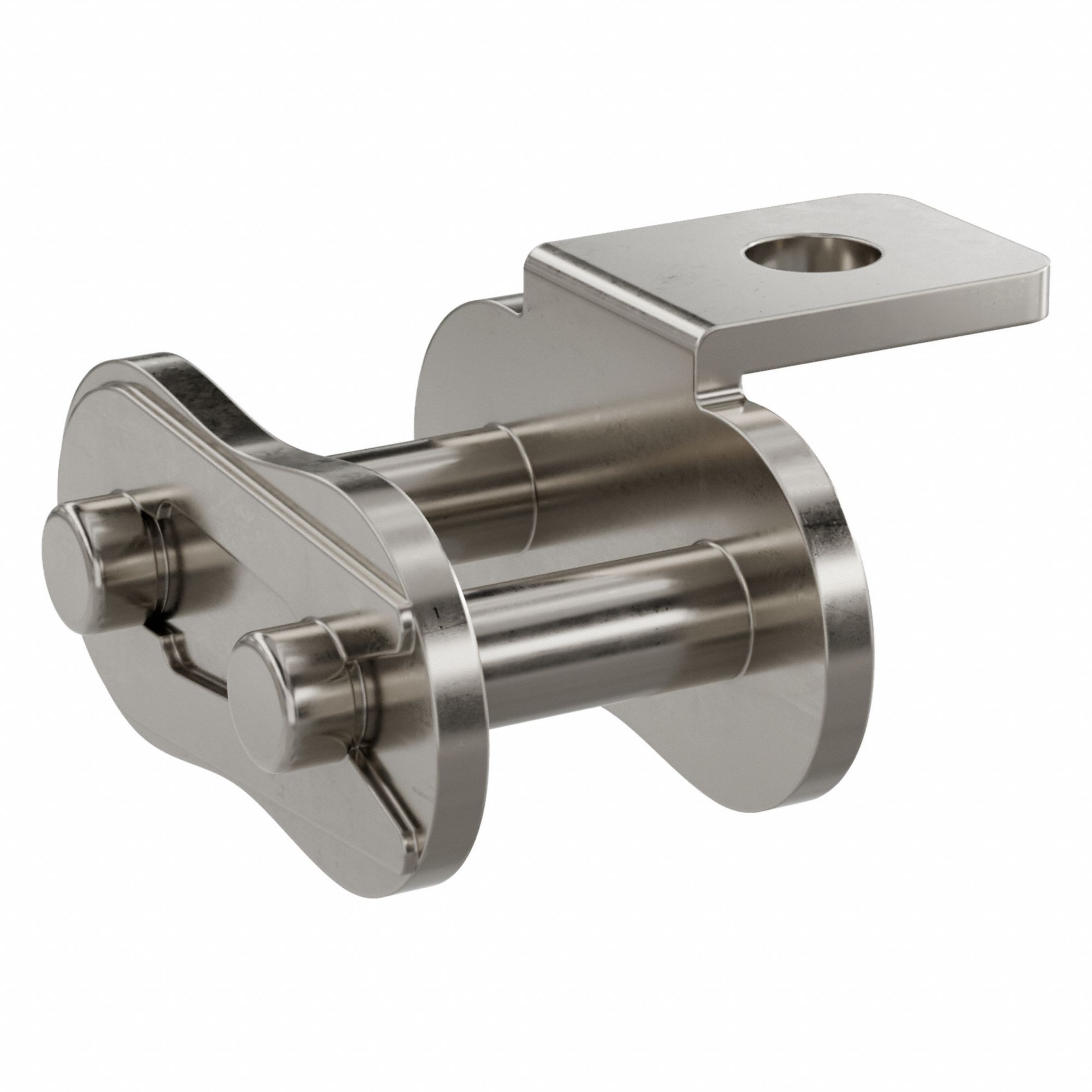 Attachment Link: For Nickel-Plated Steel Roller Chains, A-1, 50, Single Strand, Steel, 5 PK