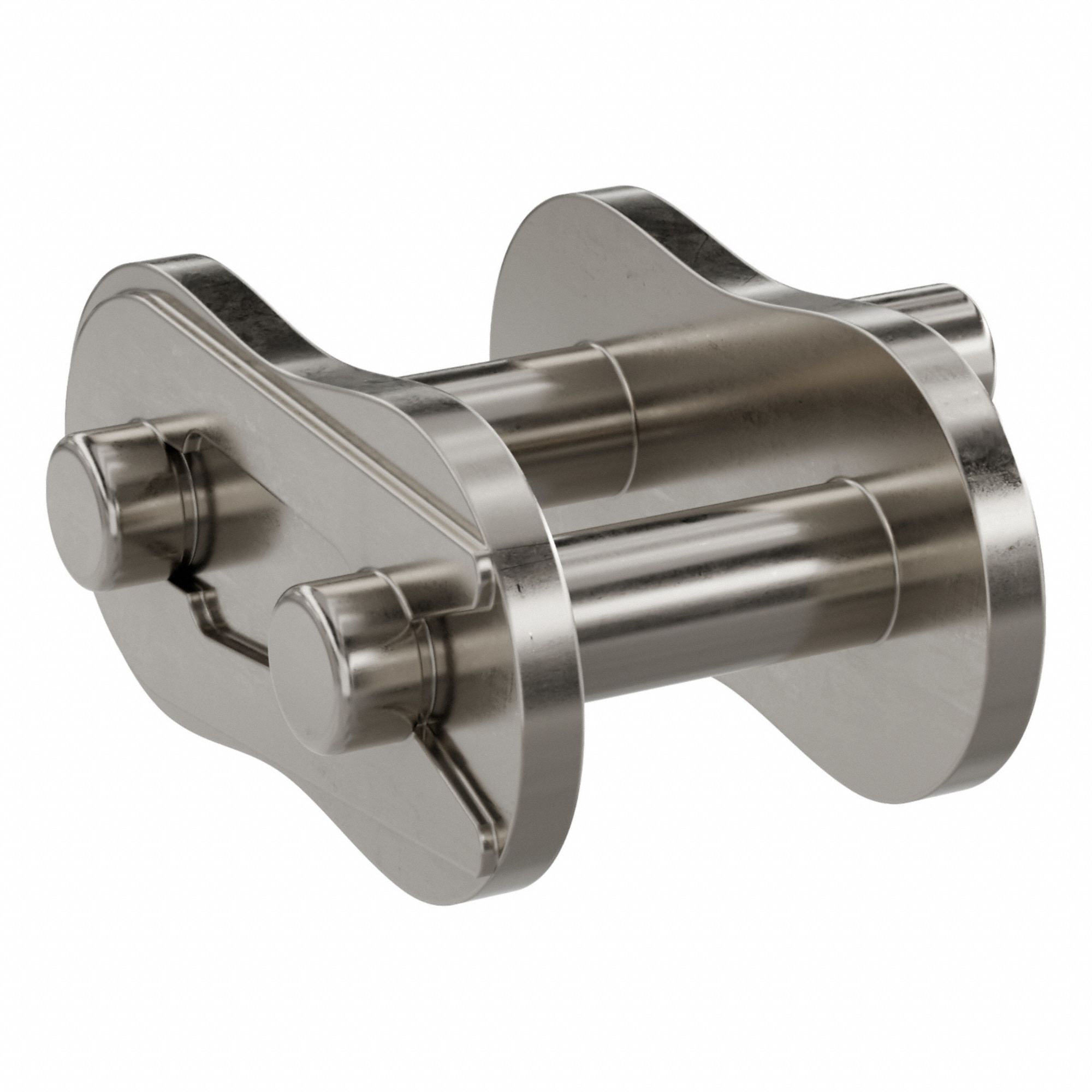 Attachment Link: For Nickel-Plated Steel Roller Chains, D-1, 50, Single Strand, Steel, 5 PK