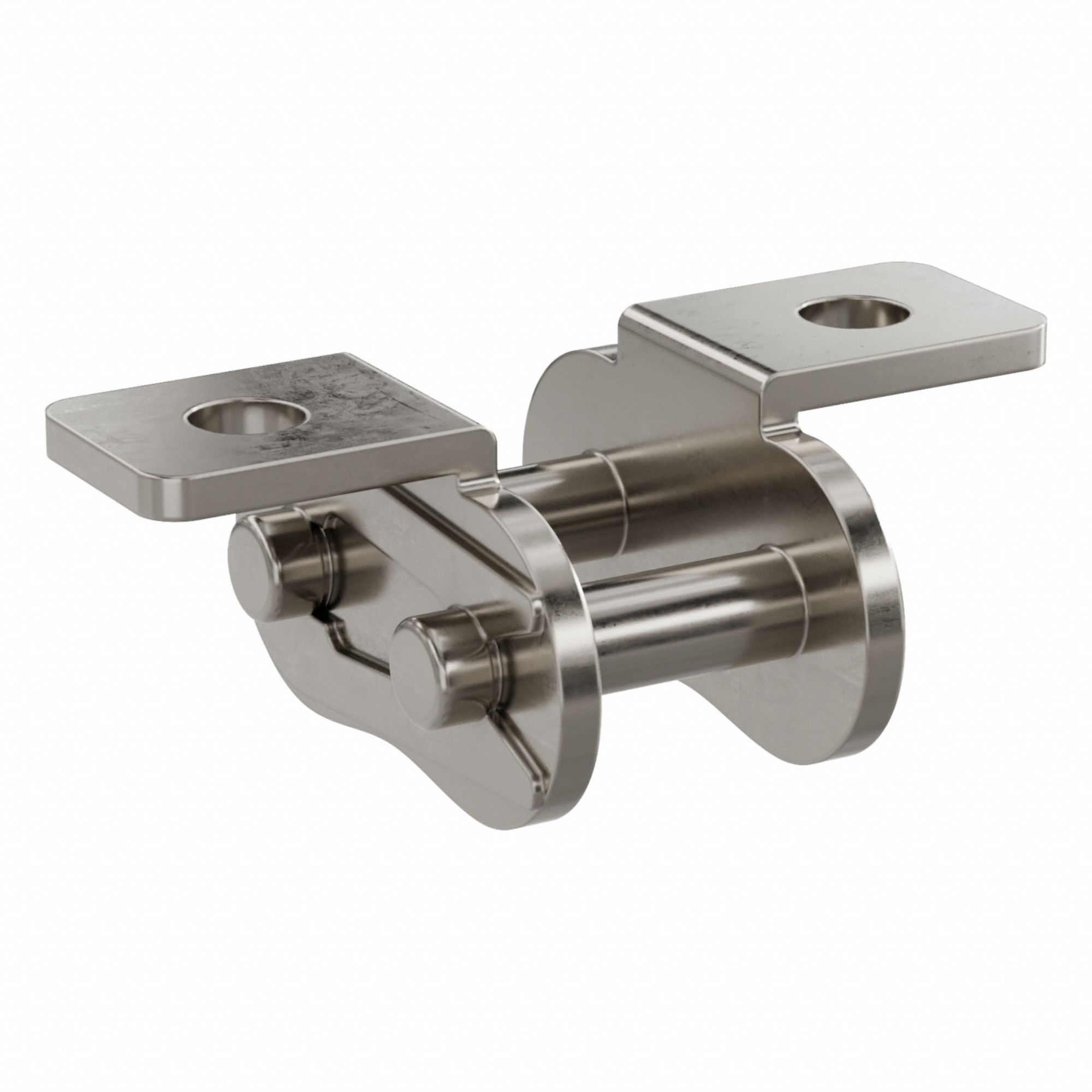 Attachment Link: For Nickel-Plated Steel Roller Chains, K-1, 50, Single Strand, Steel, 5 PK