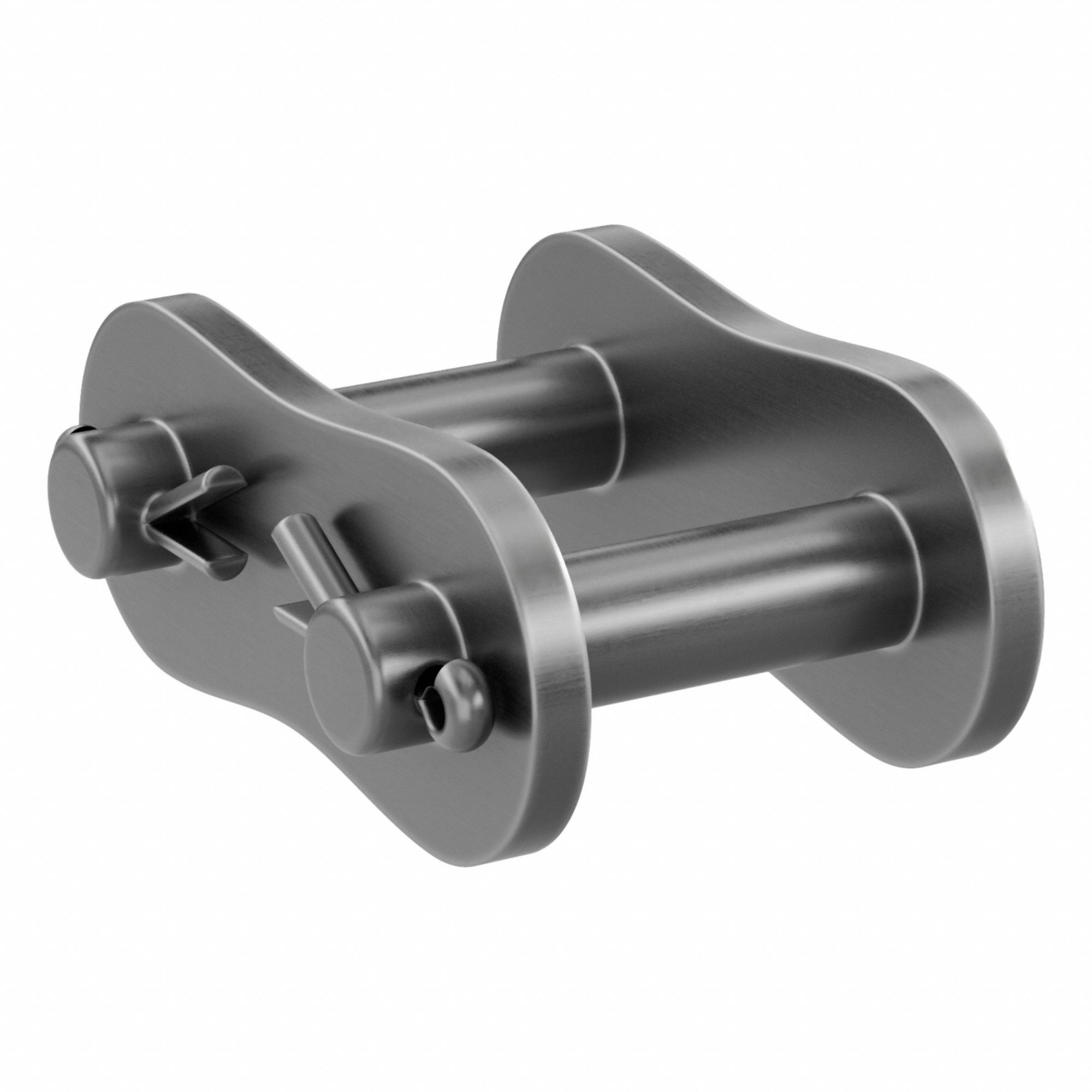 Connecting Link: For Std Roller Chains, 60, Single Strand, 7/8 in Pitch, Steel, 5 PK