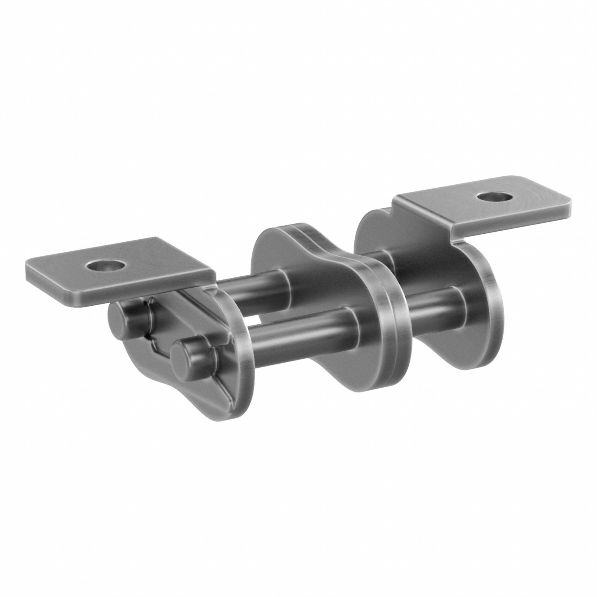 Attachment Link: For Std Roller Chains, K-1, 60, Double Strand, 3/4 in Pitch, Steel, 5 PK