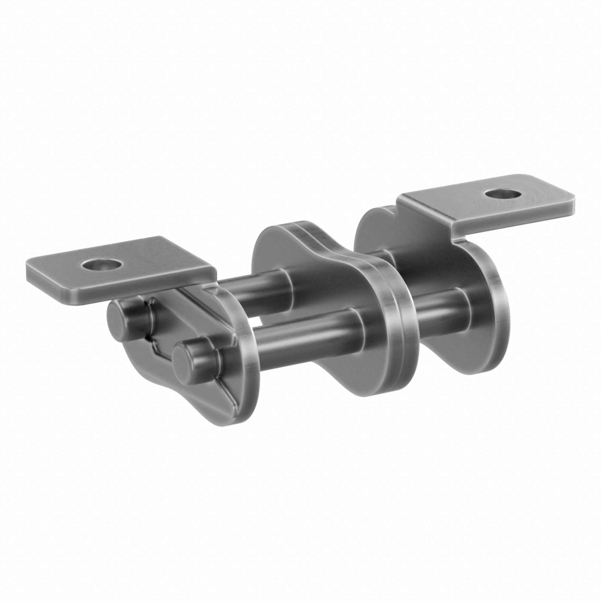 Attachment Link: For Std Roller Chains, K-1, 80, Double Strand, 1 in Pitch, Steel, Plain