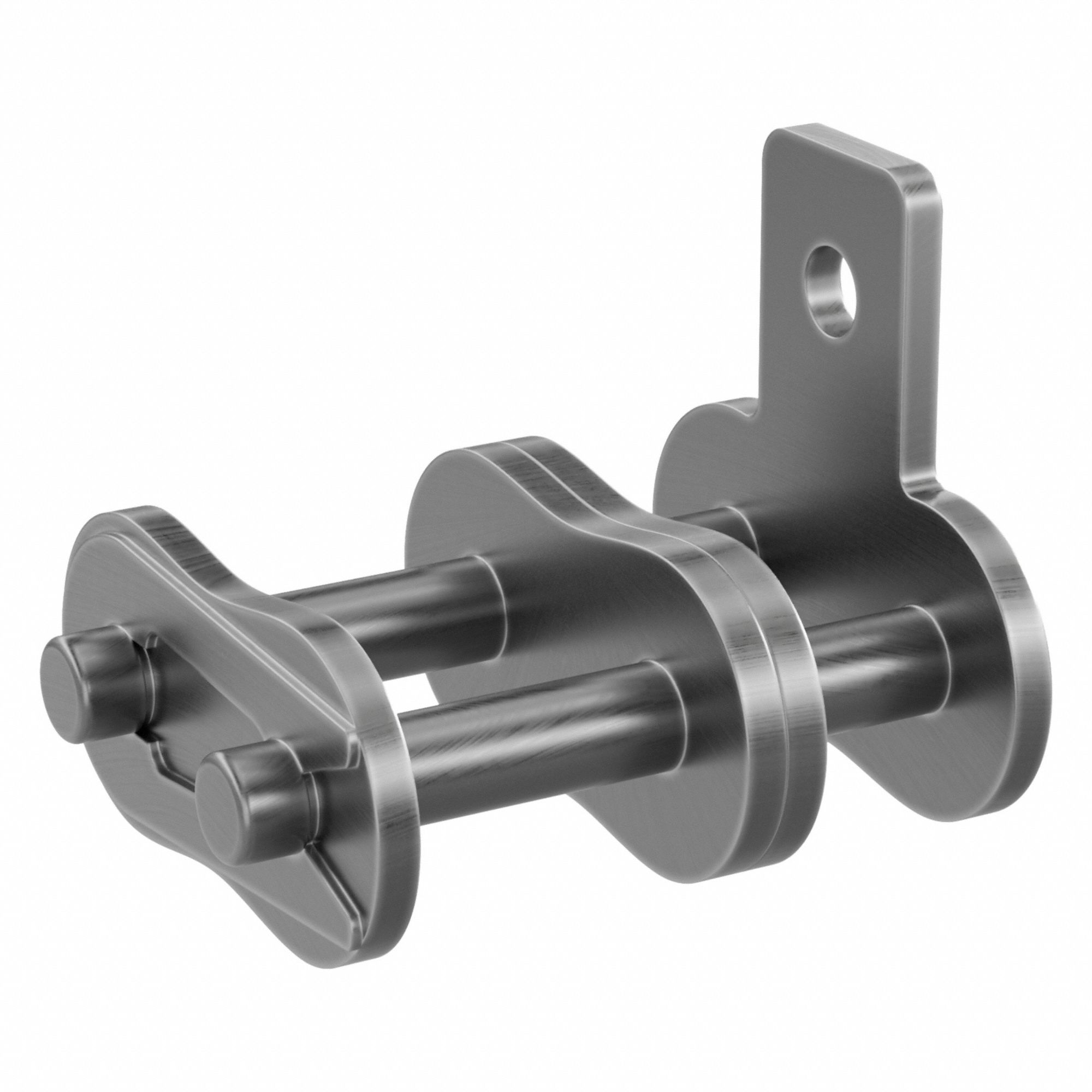 Attachment Link: For Std Roller Chains, SA-1, 80, Double Strand, 1 in Pitch, Steel, Plain