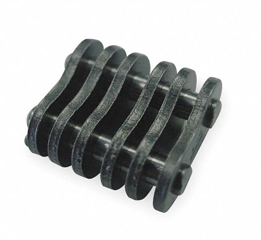 Clevis Connector: BL466, 6 x 6, 1/2 in Pitch, 1.094 in Chain Overall Wd, Steel, 5 PK