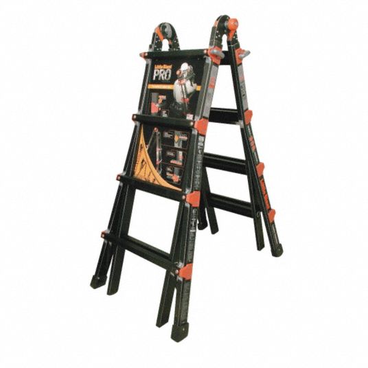 LITTLE GIANT 15 ft Aluminum Telescoping Ladder, 300 lb Load Capacity