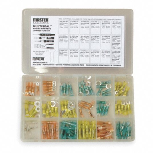 MASTER APPLIANCE Crimp, Solder, and HeatSeal Wire Connector Kit 120