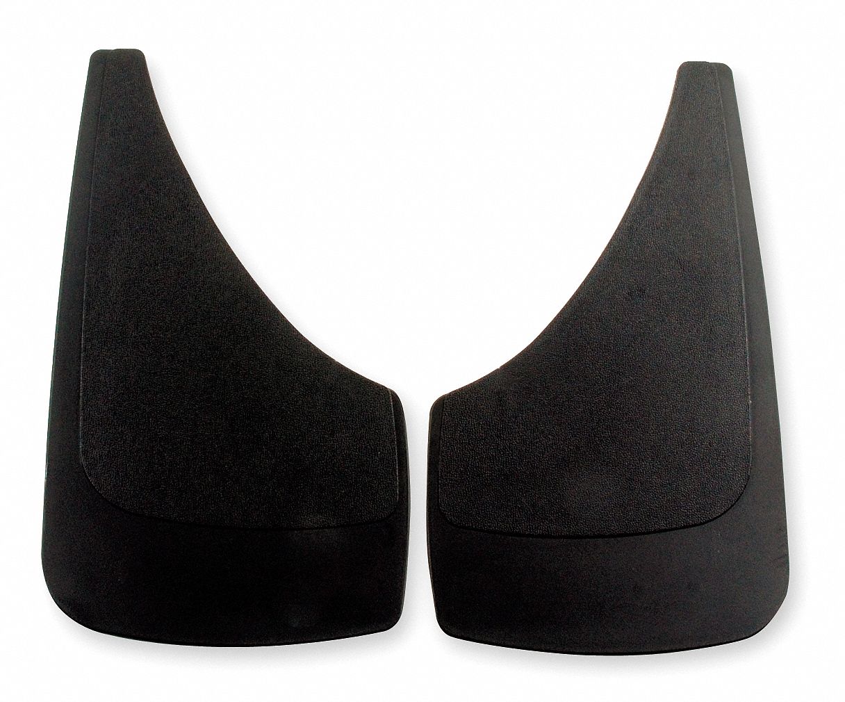 HIGHLAND 7 in x 13 in Molded Rubber Passenger Car Splash Guards, Black