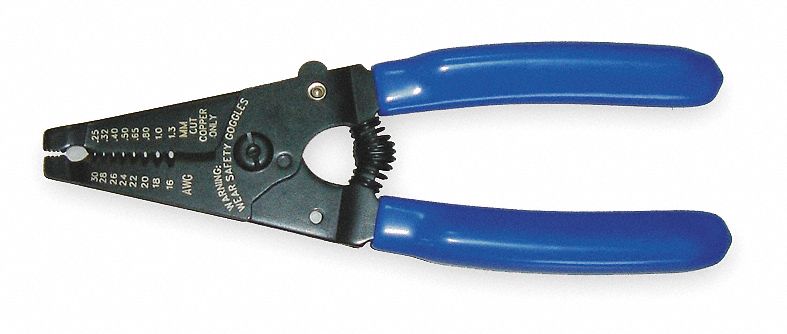 WIRE STRIPPER/CUTTER,16-30 AWG,6 1/4 IN