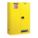 FLAMMABLES SAFETY CABINET, STANDARD, 45 GALLON, 43 X 18 X 65 IN, YELLOW, MANUAL CLOSE