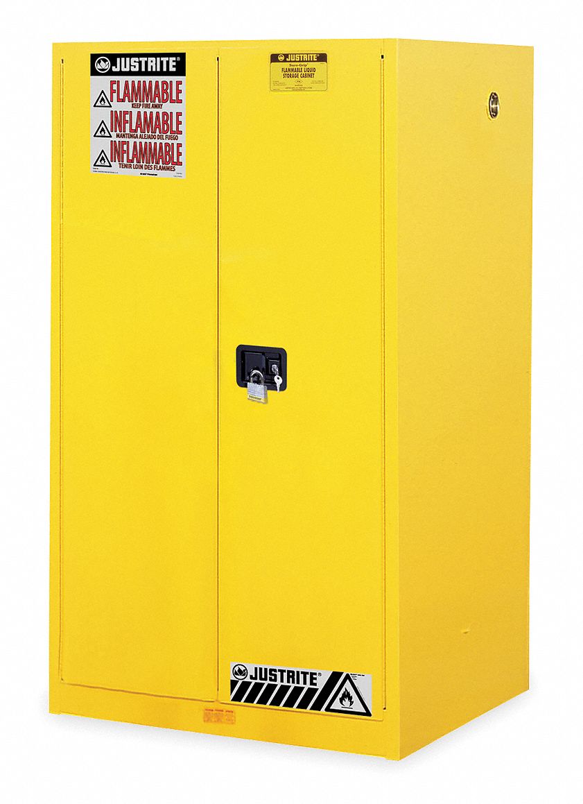 Justrite 60 Gal Flammable Cabinet Manual Safety Cabinet Door