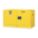 FLAMMABLES SAFETY CABINET, COUNTERTOP STACKABLE, 17 GALLON, 43 X 18 X 24 IN, YELLOW