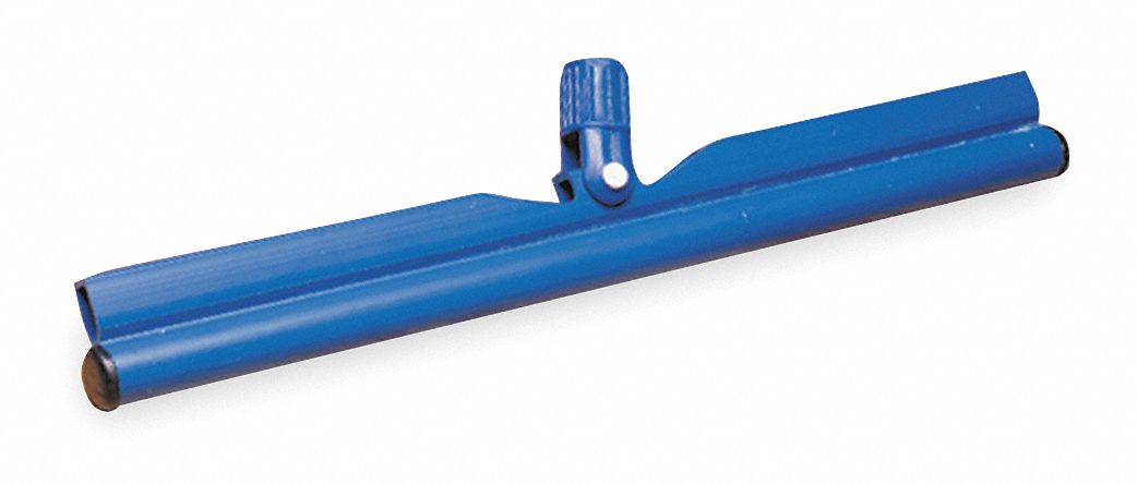 Floor Coater Head: 18 in Overall Wd, PVC, Blue