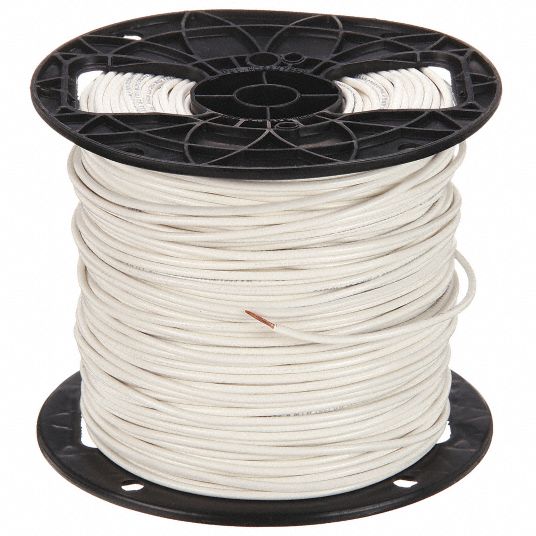 933641-1 Carol Machine Tool Wire: 18 AWG Wire Size, White, 500 ft