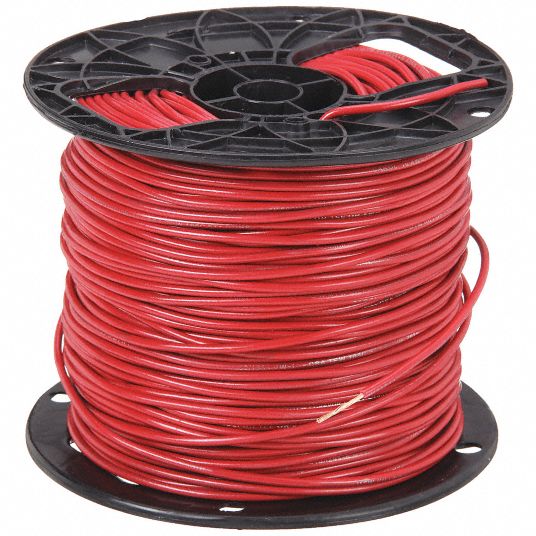 CAROL Machine Tool Wire: 18 AWG Wire Size, Red, 500 ft Lg