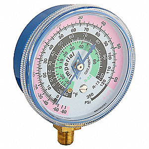 REPLACEMENT GAUGE,LOW SIDE,COLOR BL