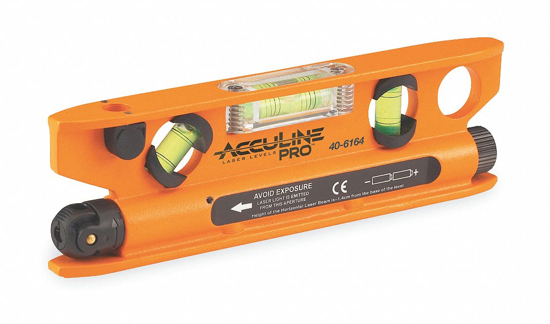 JOHNSON Manual Leveling Laser Torpedo Level, Horizontal and